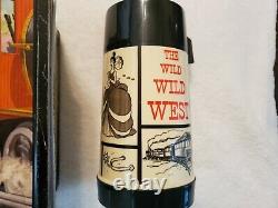 Vintage 1969 Wild Wild West Aladdin Metal Lunchbox & Thermos! Super Rare