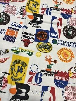 Vintage 1970's NBA BLANKET super rare 100x75