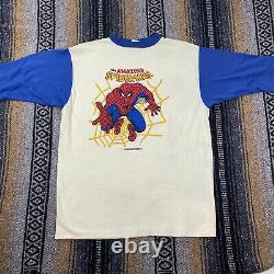 Vintage 1970s Spider-Man Marvel T Shirt Size MEDIUM Single Stitch SUPER RARE