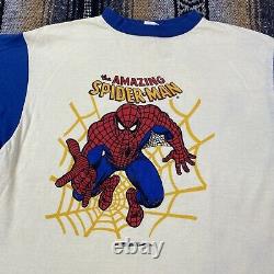 Vintage 1970s Spider-Man Marvel T Shirt Size MEDIUM Single Stitch SUPER RARE