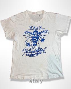 Vintage 1975 WSAN The Sensational Alex Harvey Band Concert T-Shirt Super Rare