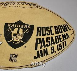 Vintage 1977 Oakland Raiders Super Bowl XI NFL Football Pennant. Super Rare