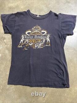 Vintage 1980 Harley Davidson Super Rare Sworn To One Bondage Shirt