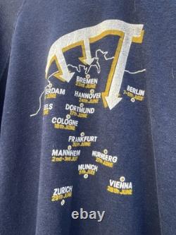 Vintage 1980 Led Zeppelin Over Europe Last Tour Sweatshirt Super Rare Sz XL