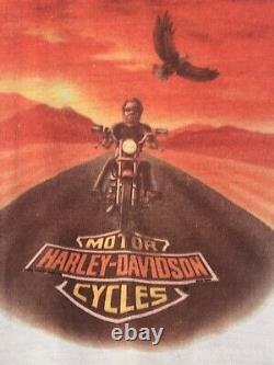 Vintage 1983 Harley Davidson Raglan Ringer T Shirt Made In USA Super Rare