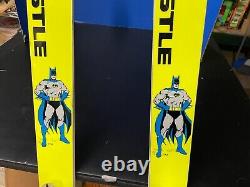 Vintage 1989 Kastle Batman DC Comics Skis Salomon 447 Bindings Super Rare 55