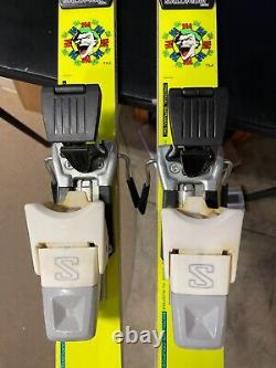 Vintage 1989 Kastle Batman DC Comics Skis Salomon 447 Bindings Super Rare 55