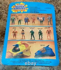 Vintage 1989 Kenner Super Powers Pacipa Cyborg-Rare with Protective Plastic Case