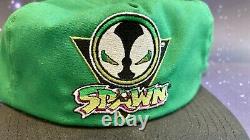 Vintage 1990's McFarlane Spawn TMP Hockey Adjustable Green Hat SUPER RARE