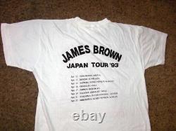 Vintage 1993 JAMES BROWN Japan tour stop shirt Large SUPER RARE Soul R&B