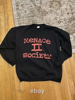 Vintage 1993 Menace II Society Crewneck Sweatshirt XL Movie Promo Super Rare
