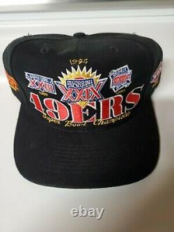 Vintage 1995 Annco San Francisco 49ers Super Bowl Champions Hat Snapback Rare
