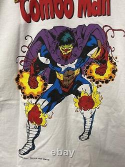 Vintage 1996 marvel combo man super hero shirt Size xl Marvel Comics Rare 90s