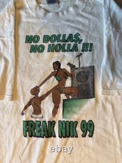 Vintage 1999 Freak Nik T Shirt Single Stitch Super Rare
