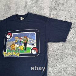 Vintage 1999 Nintendo Pokémon Anime Promo T Shirt Super Rare Adult Size Medium