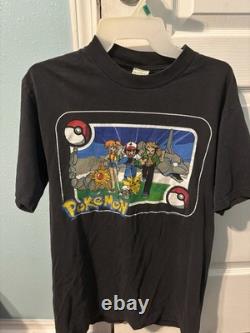 Vintage 1999 Nintendo Pokémon Anime Promo T Shirt Super Rare Adult Size Medium