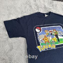 Vintage 1999 Nintendo Pokémon Anime Promo T Shirt Super Rare Adult Size Medium