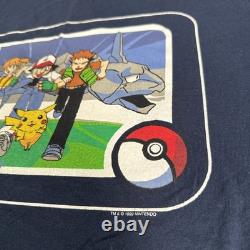Vintage 1999 Nintendo Pokémon Anime Promo T Shirt Super Rare Adult Size Medium