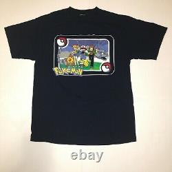 Vintage 1999 Nintendo Pokémon Anime Promo T Shirt Super Rare Large