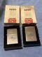 Vintage 2 1982 Super Rare ZIPPO LIGHTER Double sided NEW IN BOX FF-1068 &FF-1084