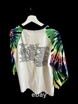 Vintage 2002 Blink 182 Tour 3/4 Sleeve Shirt Medium Tie Dye Sleeves Super Rare