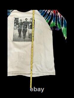 Vintage 2002 Blink 182 Tour 3/4 Sleeve Shirt Medium Tie Dye Sleeves Super Rare