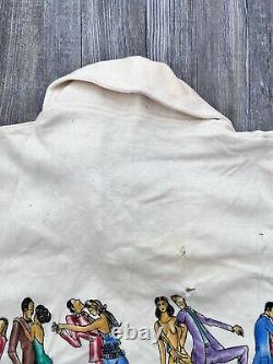 Vintage 60s 70s Adidas Super Rare All Over Print Size Medium Colorful