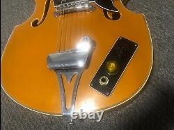 Vintage 60s Telestar (Kawai) Violin Guitar Great Condition! Super Rare Guitar