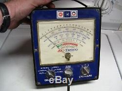 Vintage 70s DELCO Engine tune-up tester meter auto service gm street rat hot rod