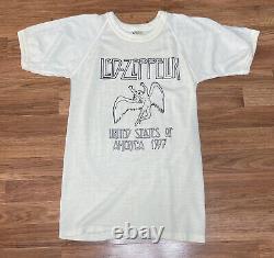 Vintage 70s Led Zeppelin T-Shirt Size Medium Original Super Rare