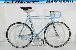 Vintage 80's MOSER PISTA 55cm CUSTOM bike Campagbolo Super Record, Cinelli, rare