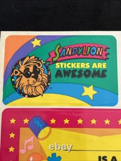 Vintage 80's Sandylion Sticker Club Member Sticker Sheet Super Rare & HTF