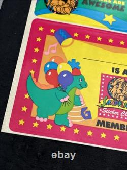 Vintage 80's Sandylion Sticker Club Member Sticker Sheet Super Rare & HTF