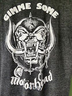 Vintage 80s Motorhead T Shirt Gimme Some Motörhead Super Rare Paper Thin