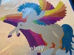 Vintage 80s Sticker Sandylion Super Giant Pegasus Sealed Very Rare