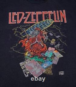 Vintage 80s Super Rare AUTHENTIC Led Zeppelin Backstage Pass T-Shirt Sz XL