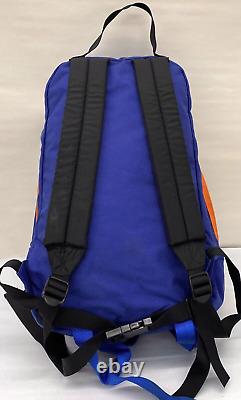 Vintage 80s The North Face Backpack Day Pack Blue Orange Tan USA Rare Super Cool