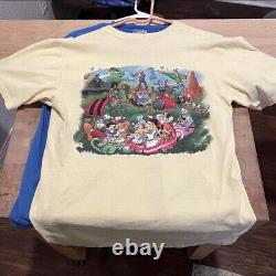 Vintage 90's Disney Magic Kingdom Full Character Shirt SUPER RARE Size Large