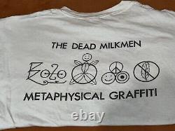 Vintage 90's The Dead Milkmen Metaphysical Graffiti T Shirt XL Punk Super Rare
