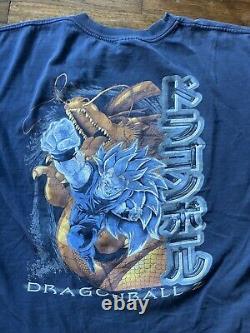 Vintage 90s-00s Dragonball Z Goku Super Saiyan 3 Shirt XL Double Sided Rare