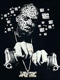 Vintage 90s 1999 Jay Z Rap Tee Shirt Size XXL Super Rare Puzzle Gun