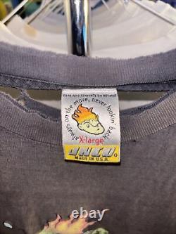 Vintage 90s SUPER RARE JNCO FLAMEHEAD FRANKENSTEIN T shirt size XL #90s Thrashed