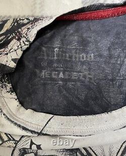 Vintage Affliction T-Shirt MEGADETH 3XL Signature Series Black Super Rare