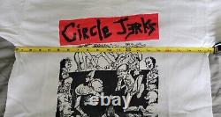 Vintage Authentic CIRCLE JERKS 1985 Tour T-Shirt Sz L Single Stitch Super Rare