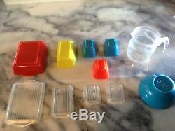 Vintage Barbie Banner Toys Teen Doll 11 Pc Pyrex Ware Plastic Dishes SUPER RARE