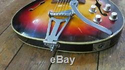 Vintage Barney Kessel Style Hollowbody Electric Guitar Sg Japan Made Super Rare