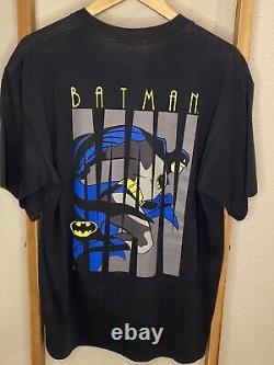 Vintage Batman the Animated Series Grail Spell Out Solo DC Tag XL Super RARE