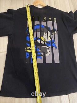 Vintage Batman the Animated Series Grail Spell Out Solo DC Tag XL Super RARE