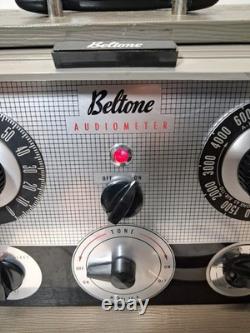 Vintage Beltone Audiometer Model 10A Hearing Test Roll Top SUPER RARE TESTED