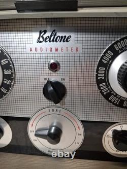 Vintage Beltone Audiometer Model 10A Hearing Test Roll Top SUPER RARE TESTED